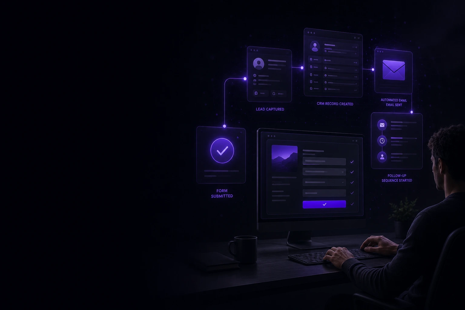 Landing page design in Malappuram sample with clear headline and signup form