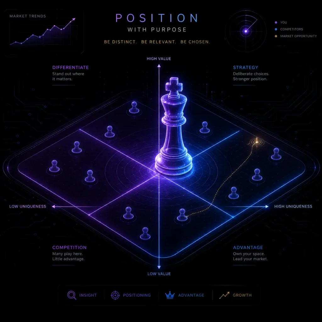 Blog post on strategic brand positioning and why generalist service providers hit a client ceiling, written by a growth marketer in Malappuram